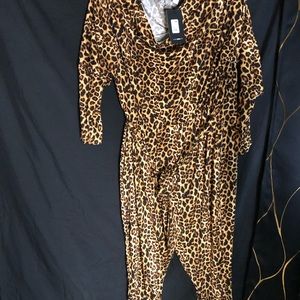 Leopard print jumpsuit